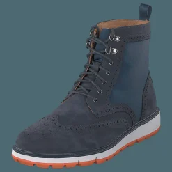 Motion Wing Tip Boot Navy/orange
