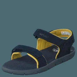 Nubble L/f 2 Strap Sandal Basi Black Iris