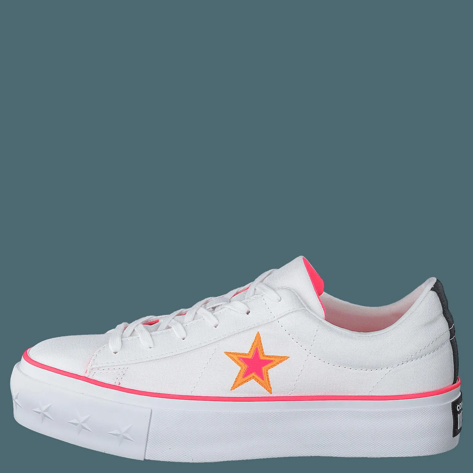 One Star Platform White / Racer Pink / Orange