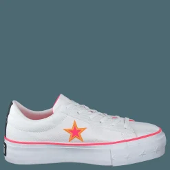 One Star Platform White / Racer Pink / Orange