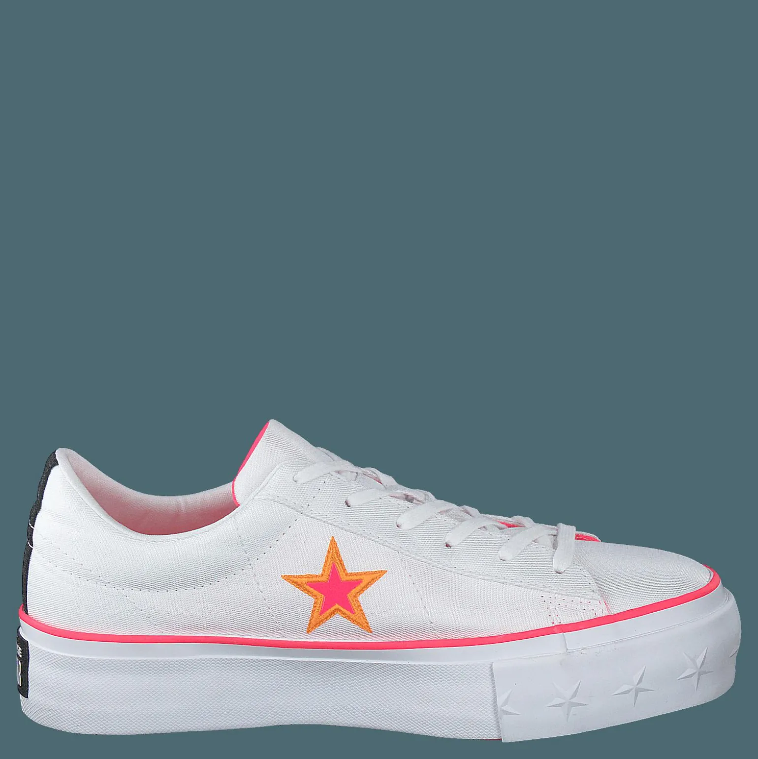 One Star Platform White / Racer Pink / Orange