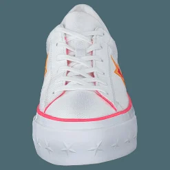One Star Platform White / Racer Pink / Orange