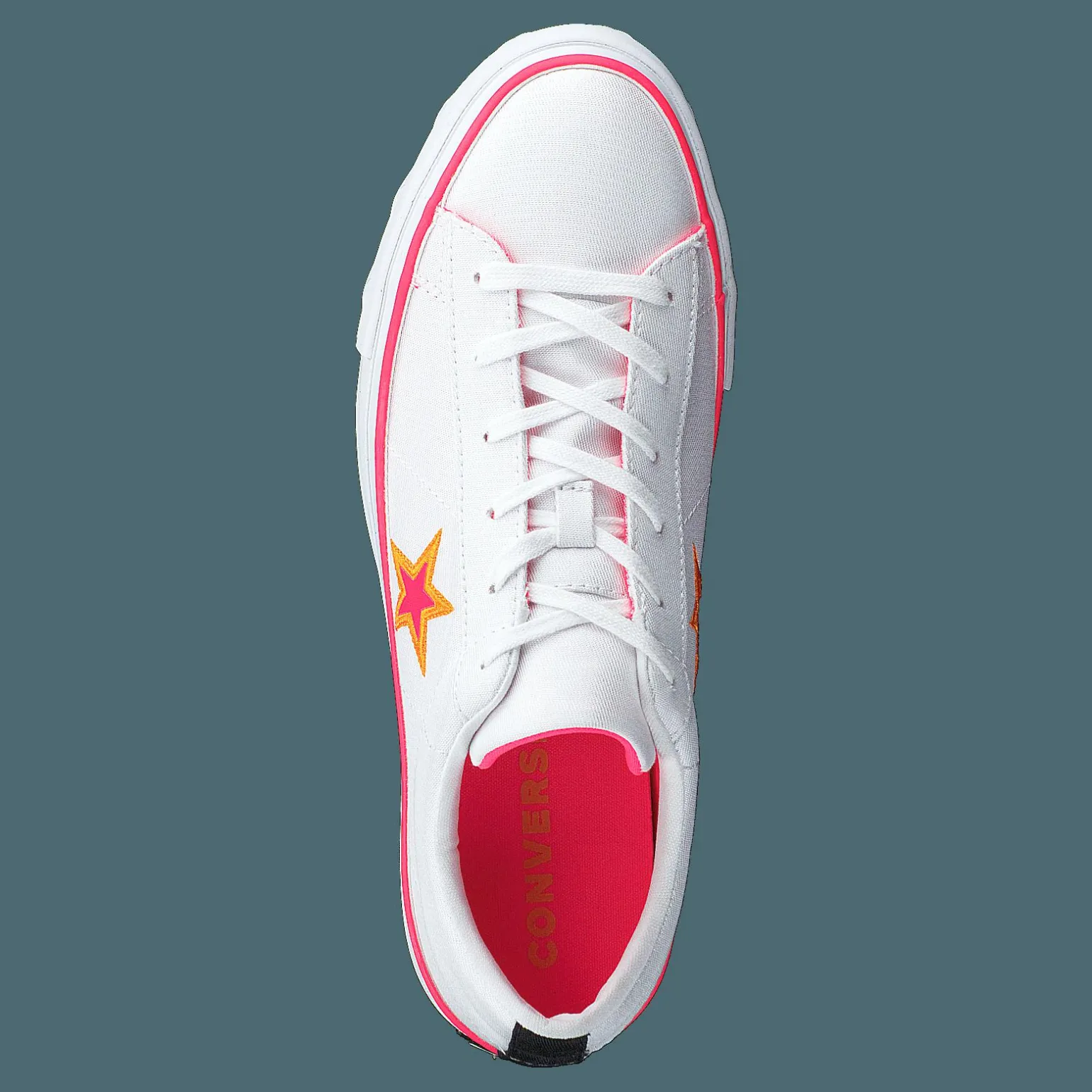 One Star Platform White / Racer Pink / Orange