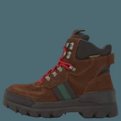 Oslo Waterproof Suede & Oxford Boot Chocolate Brown/Rl2000 Red