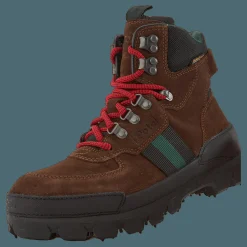 Oslo Waterproof Suede & Oxford Boot Chocolate Brown/Rl2000 Red