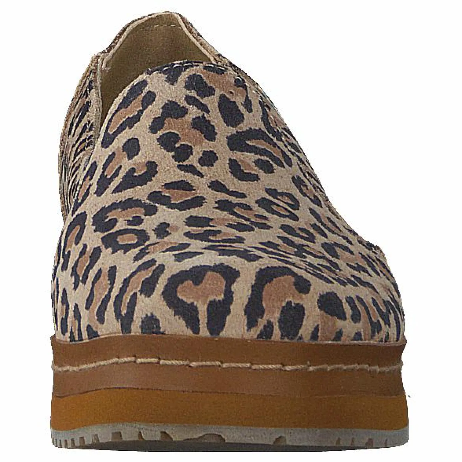 Palma Leather Wrap Desert Tan Leopard Print Suede