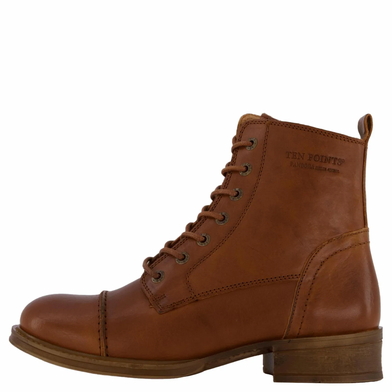 Pandora Laced Boots Cognac