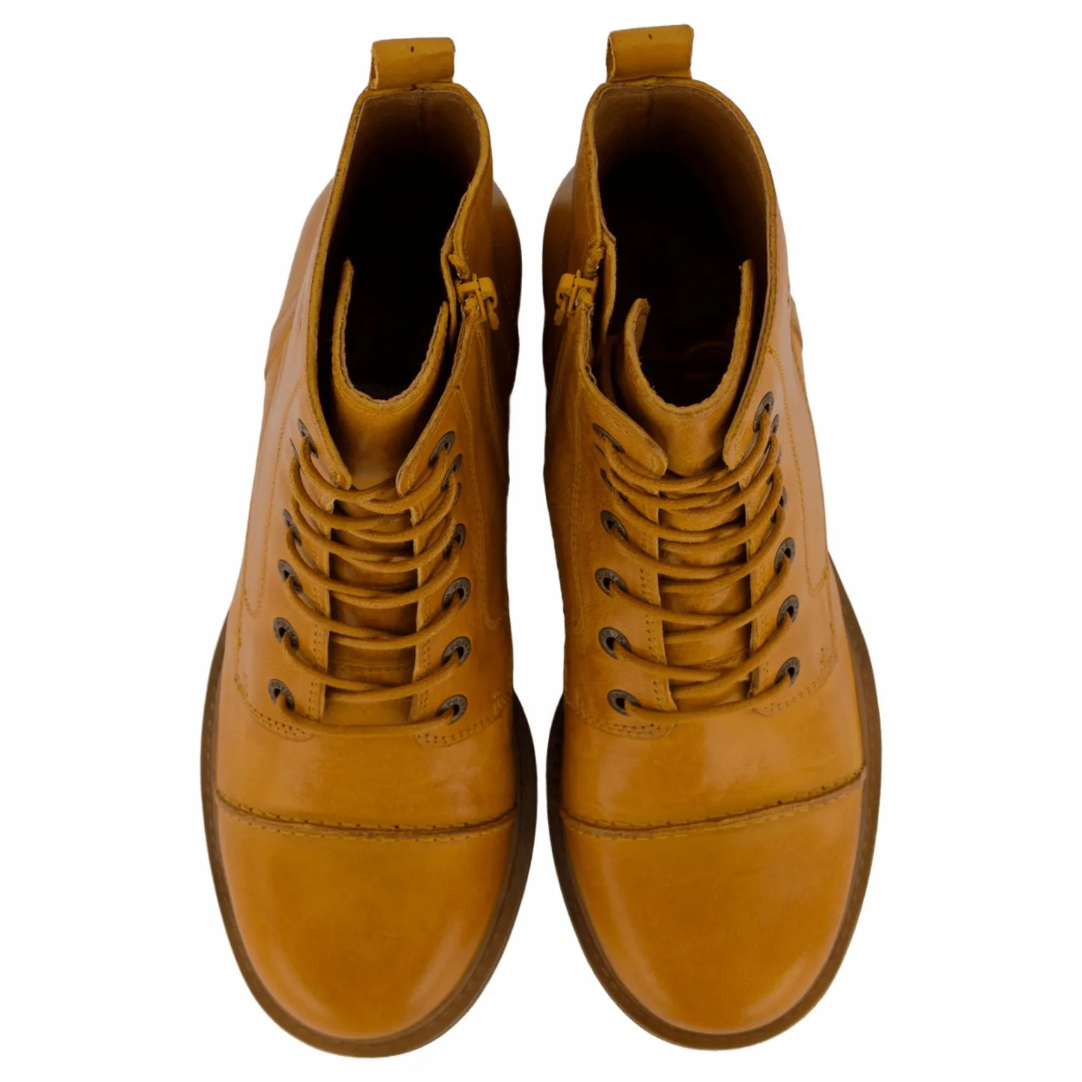 Pandora Laced Boots Yolk Mustard