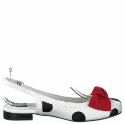 Penny White/black Dots