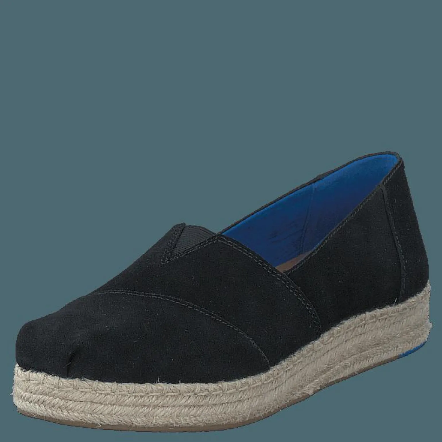 Platform Alpergata Black Suede