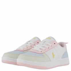 Polo Court Ii C-white Tumbled/lt Pink/lt Blu
