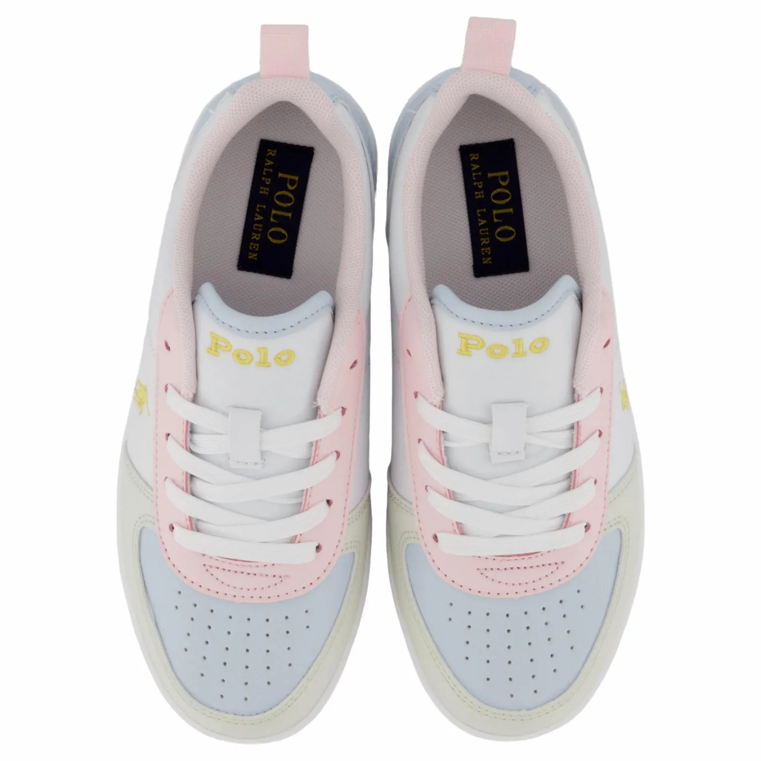 Polo Court Ii C-white Tumbled/lt Pink/lt Blu