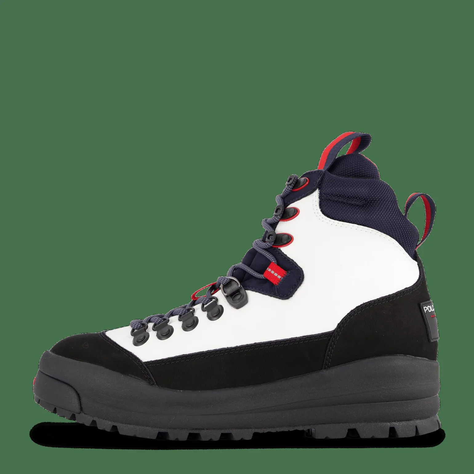 Polo Sport Hiker Leather Boot White / Navy / Red