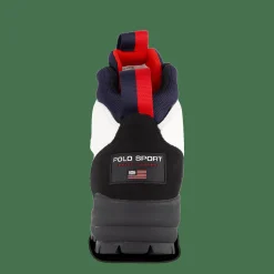 Polo Sport Hiker Leather Boot White / Navy / Red