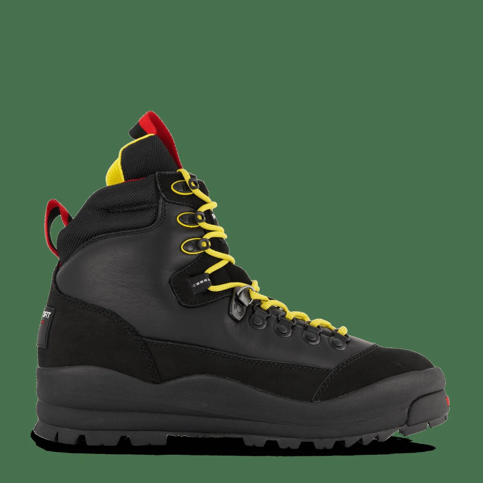 Polo Sport Hiker Leather Boot Black / Yellow / Red
