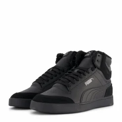 Puma Shuffle Mid Fur Puma Black-puma Black-steel Gr