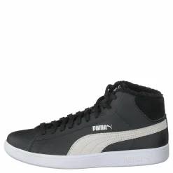 Puma Smash V2 Mid L Fur Jr Puma Black-puma White