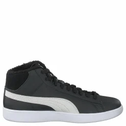 Puma Smash V2 Mid L Fur Jr Puma Black-puma White