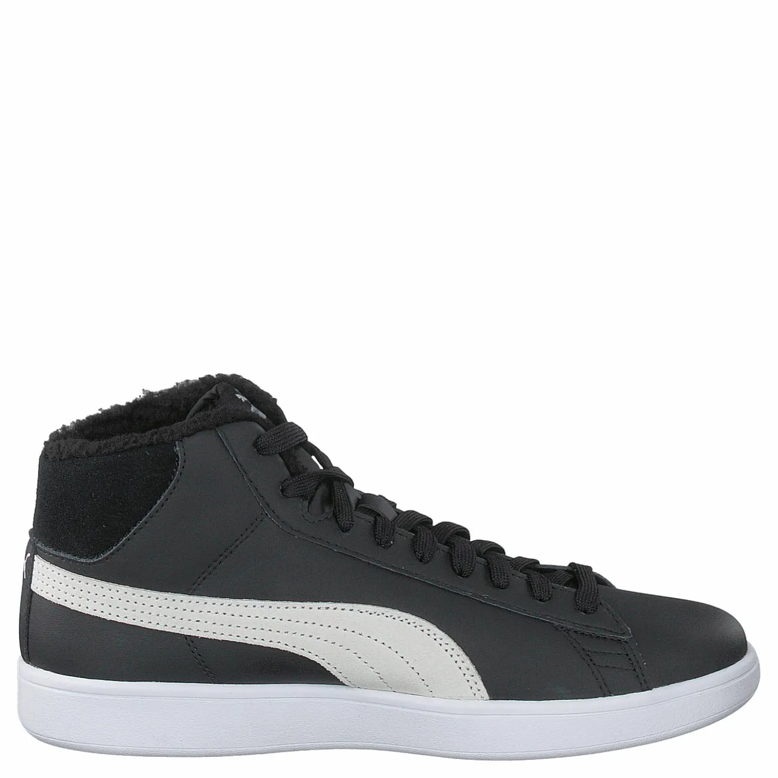 Puma Smash V2 Mid L Fur Jr Puma Black-puma White
