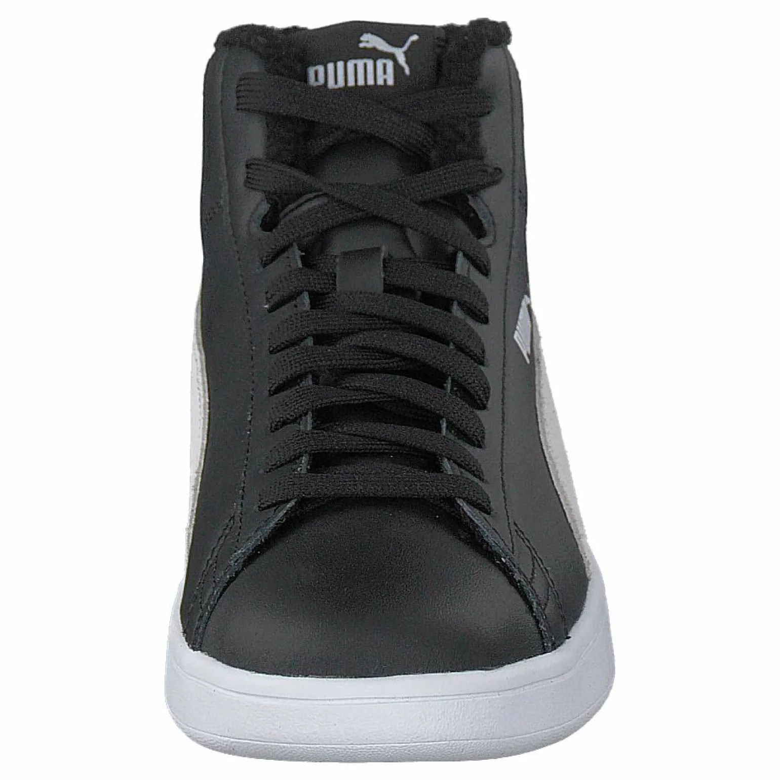 Puma Smash V2 Mid L Fur Jr Puma Black-puma White