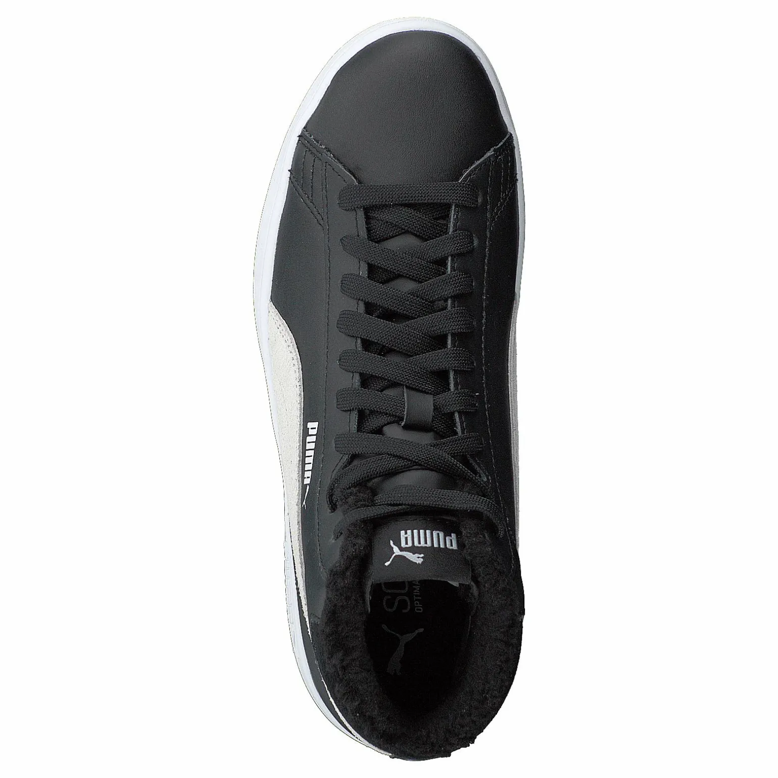 Puma Smash V2 Mid L Fur Jr Puma Black-puma White