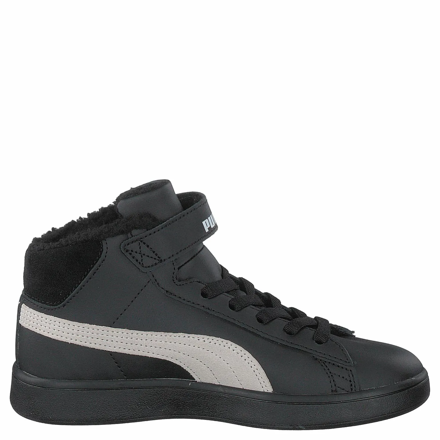 Puma Smash V2 Mid L Fur Ps Puma Black-whisper White