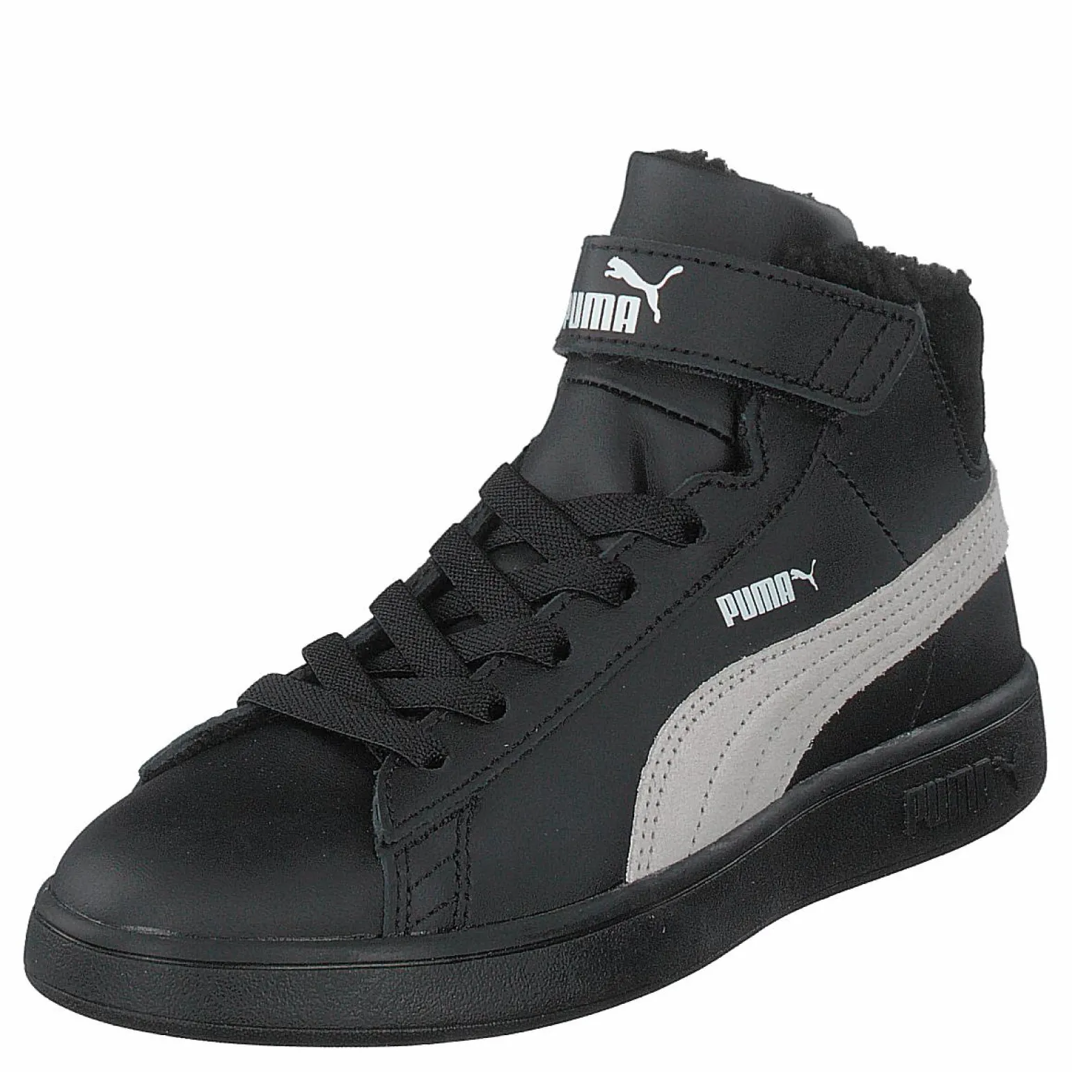 Puma Smash V2 Mid L Fur Ps Puma Black-whisper White