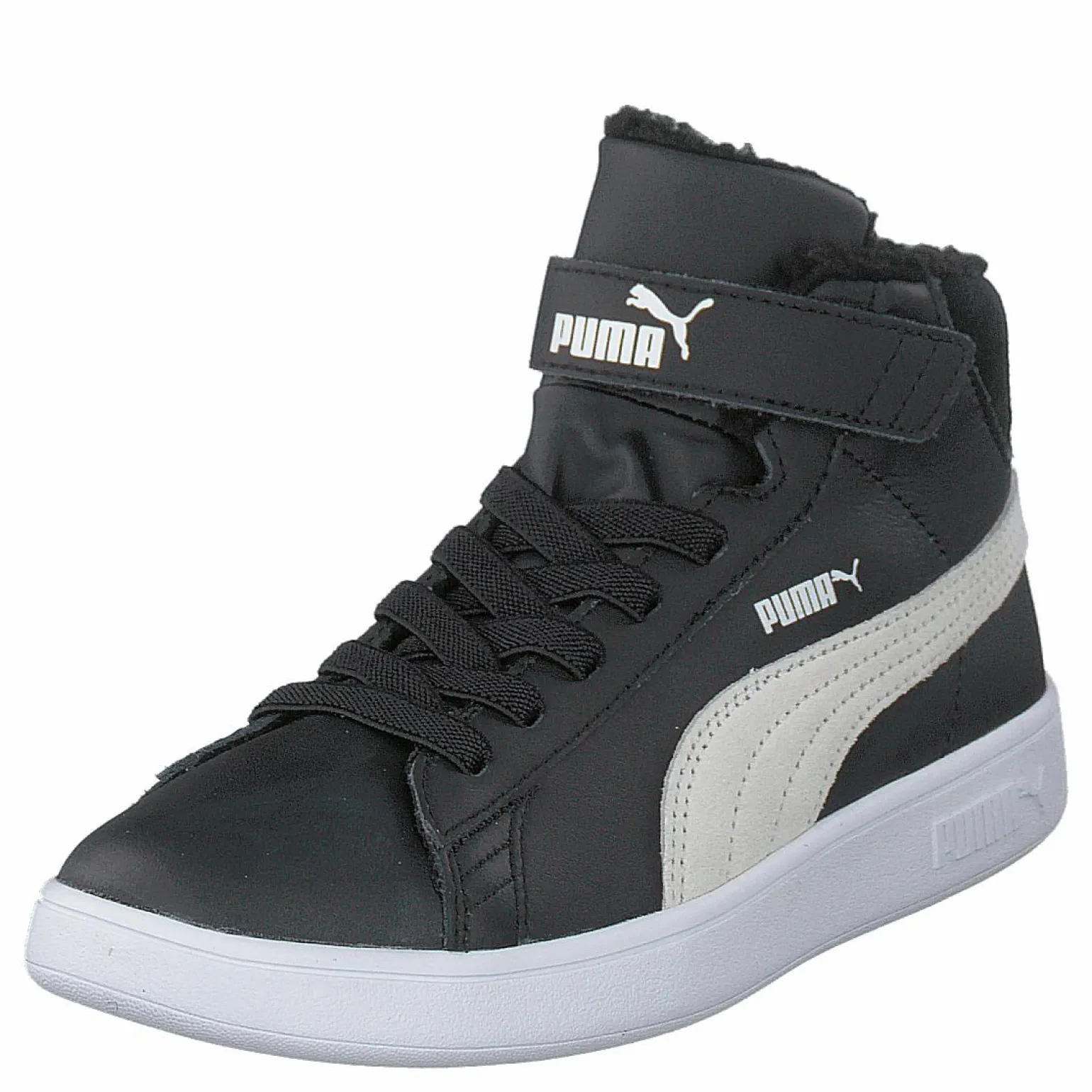 Puma Smash V2 Mid L Fur V Ps Puma Black-puma White
