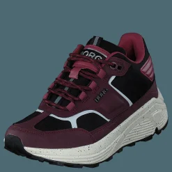 R1300 Mid Blk Spk W Burgundy-black