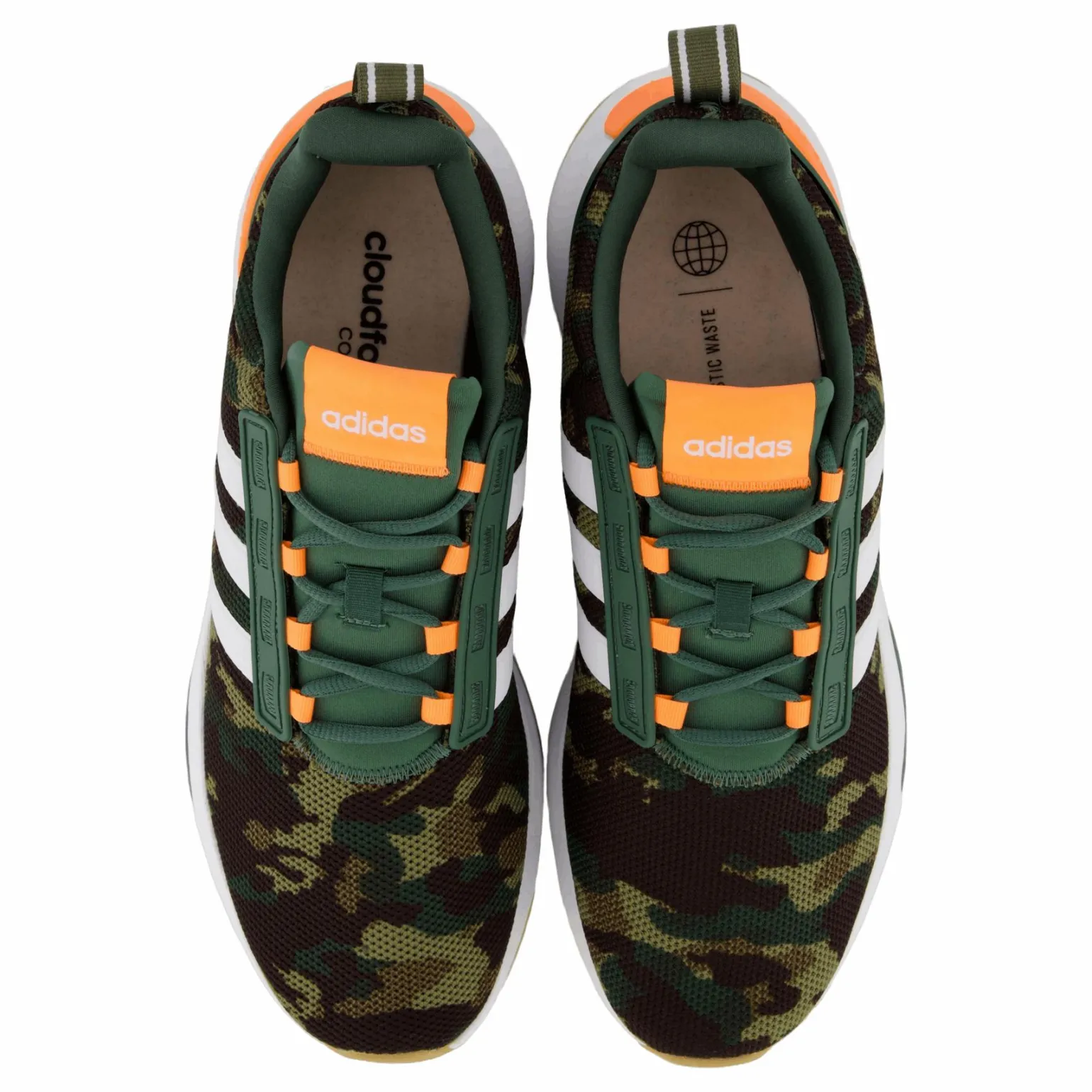 Racer TR21 Cloudfoam Lifestyle Running Shoes Green Oxide / Cloud White / Screaming Orange