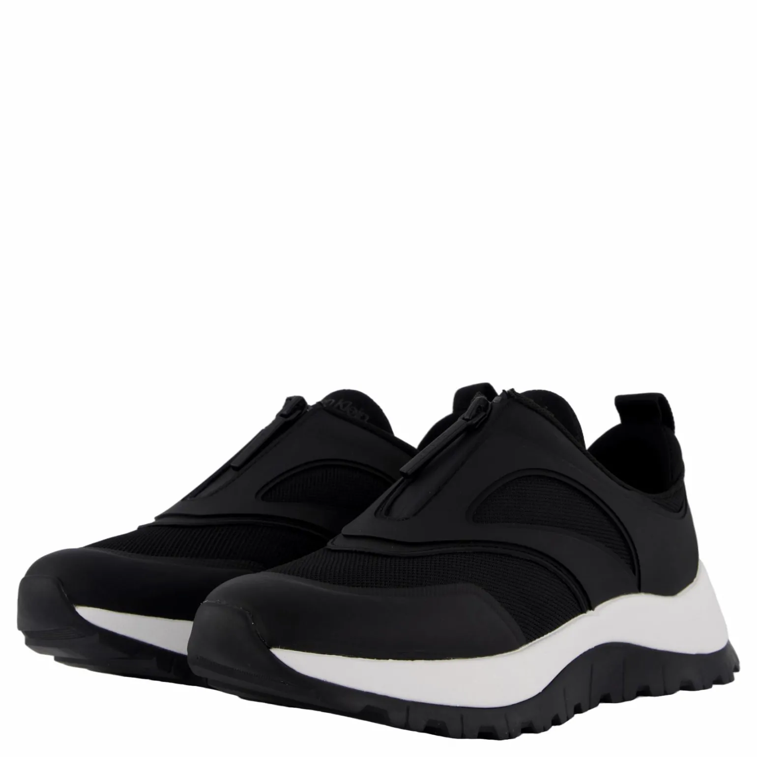 Runner Slip On W/zip Mix M Ck Black