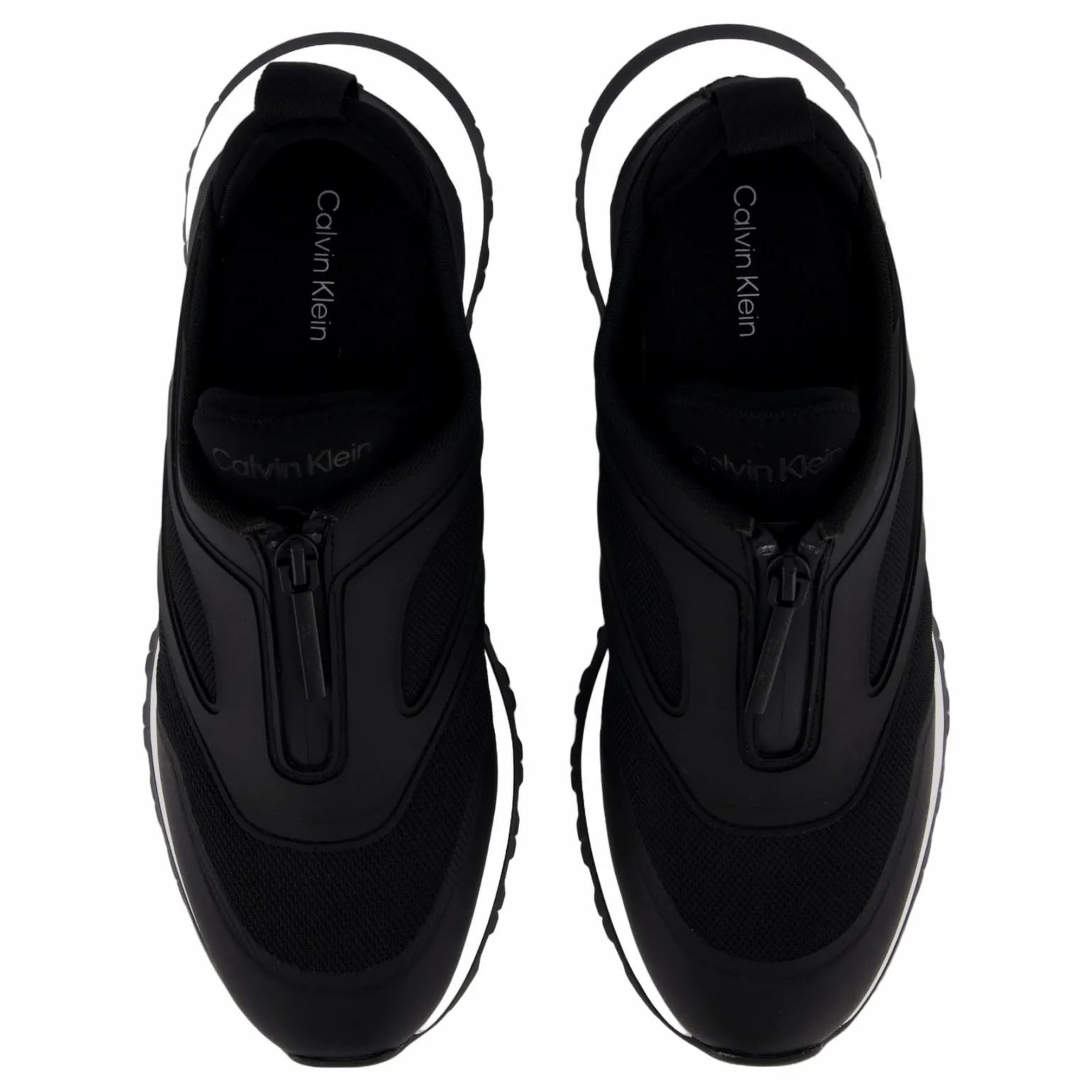 Runner Slip On W/zip Mix M Ck Black