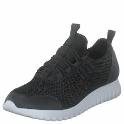 Runner Sneaker Laceup Mesh Black