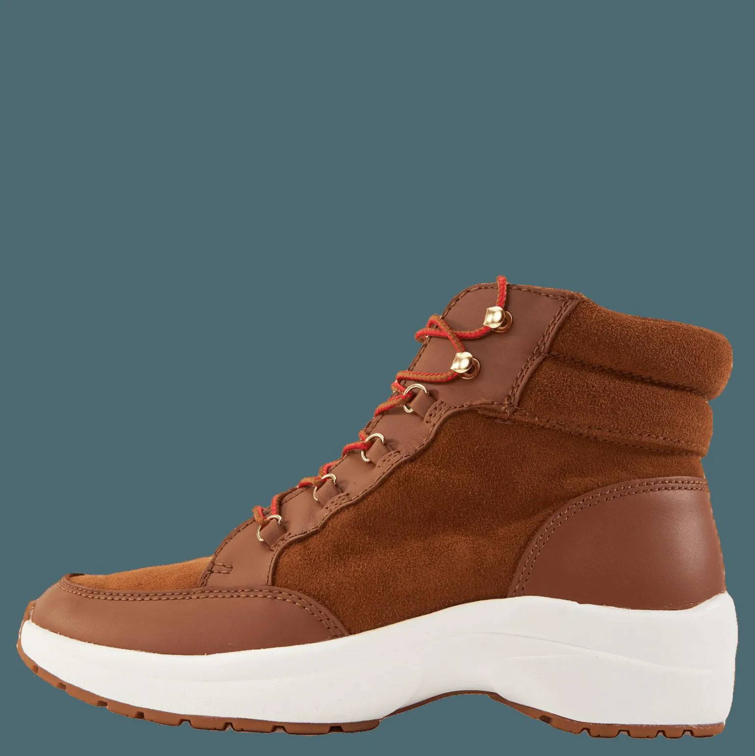 Rylee Suede & Leather High-Top Sneaker Whiskey/Deep Saddle Tan