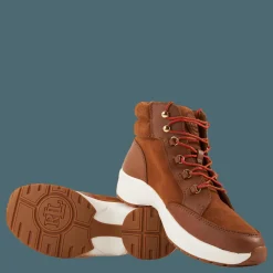 Rylee Suede & Leather High-Top Sneaker Whiskey/Deep Saddle Tan