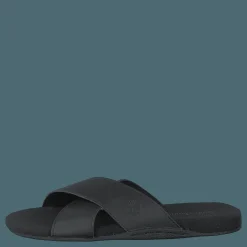Seatonbay Crossstrapslide Black Leather