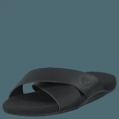 Seatonbay Crossstrapslide Black Leather