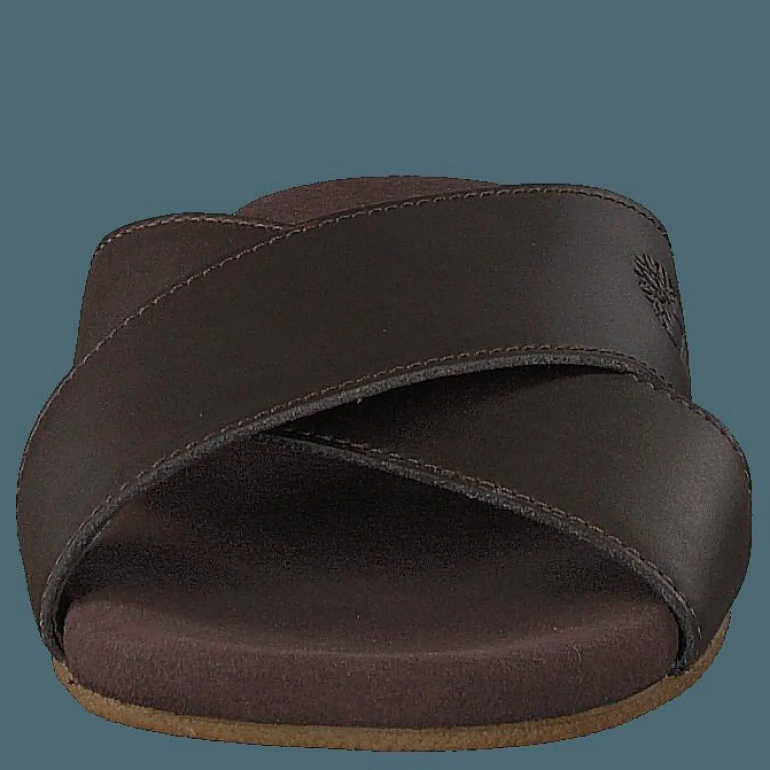 Seatonbay Crossstrapslide Dark Brown Leather