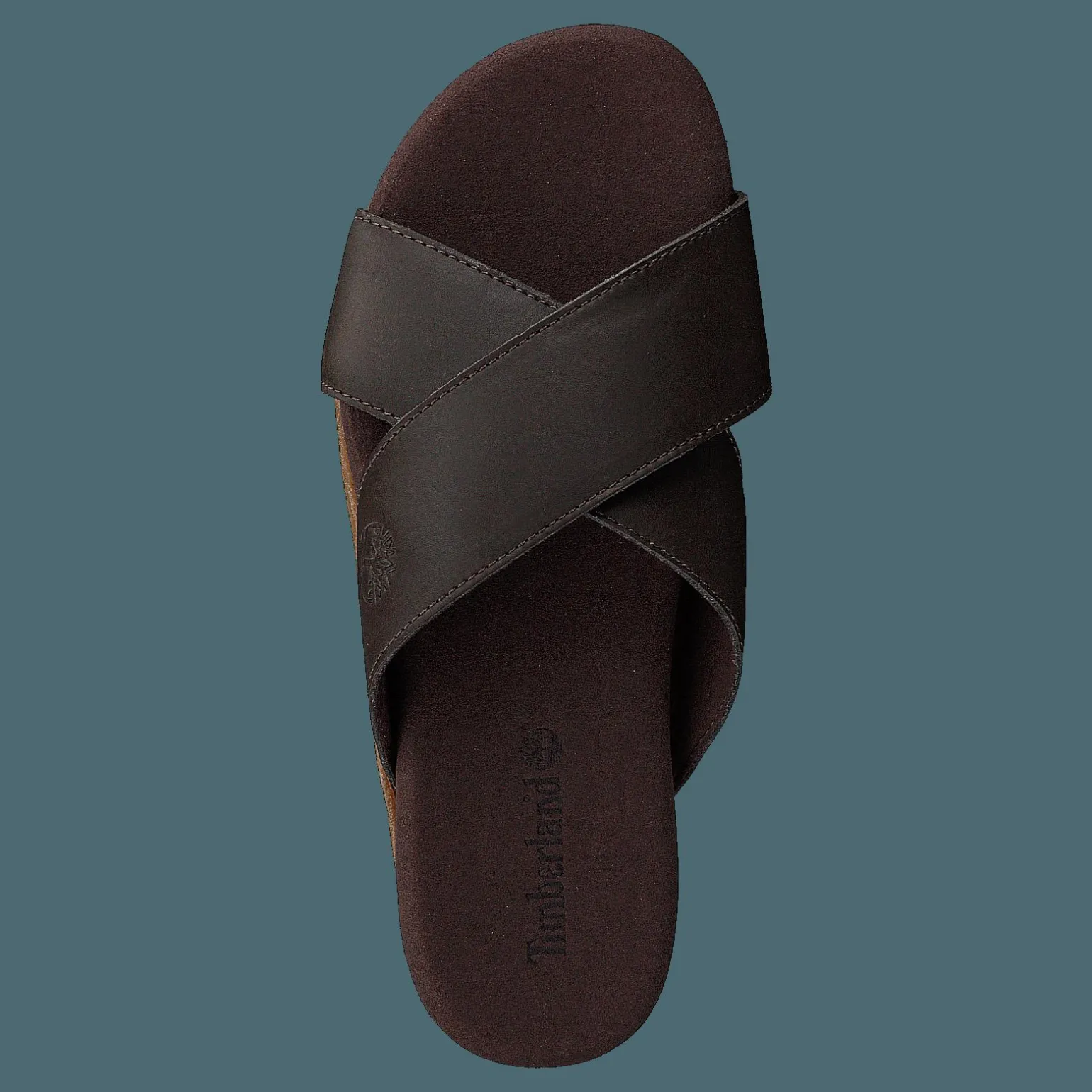Seatonbay Crossstrapslide Dark Brown Leather