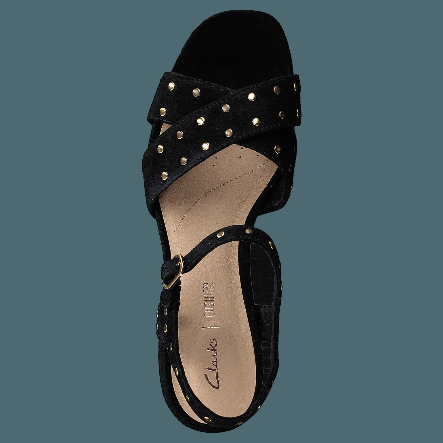 Sheer35 Strap Black Suede Studded