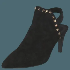 Shoe Stiletto Slipper Blk - Black