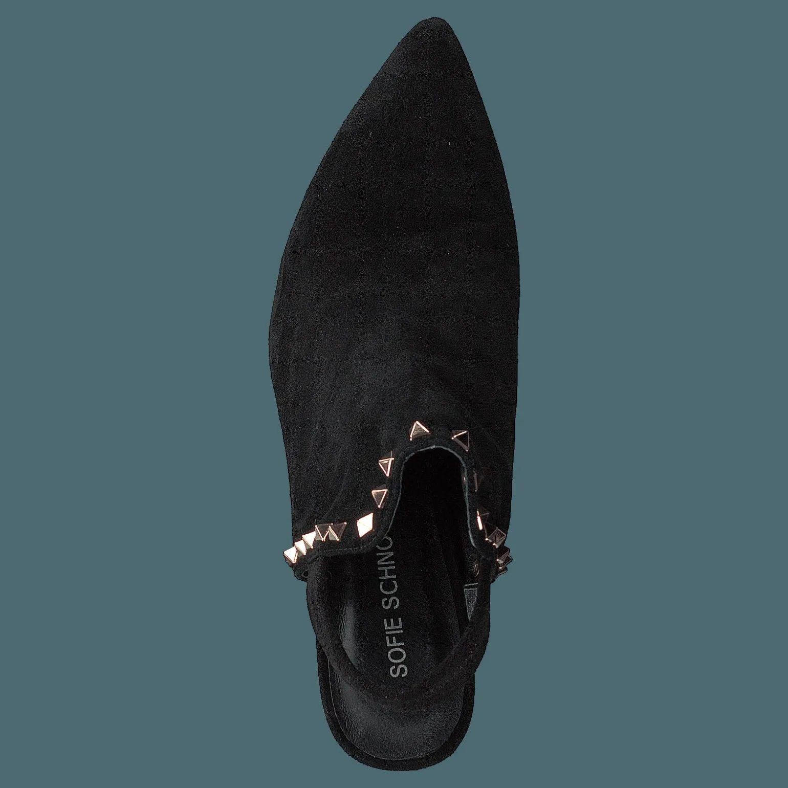 Shoe Stiletto Slipper Blk - Black