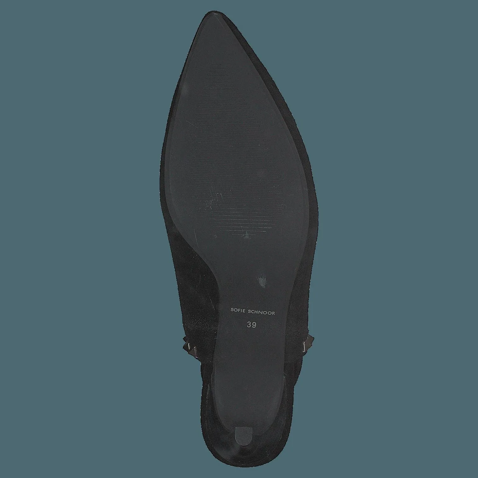 Shoe Stiletto Slipper Blk - Black