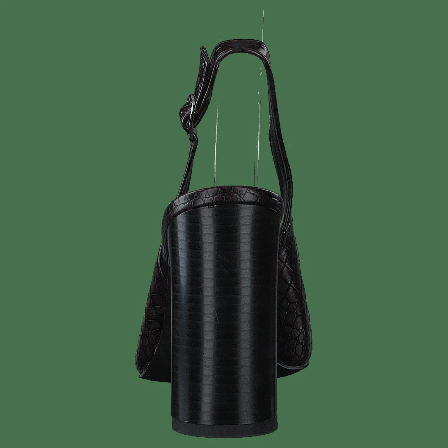 Snake Squared Pumps Brown Reptile