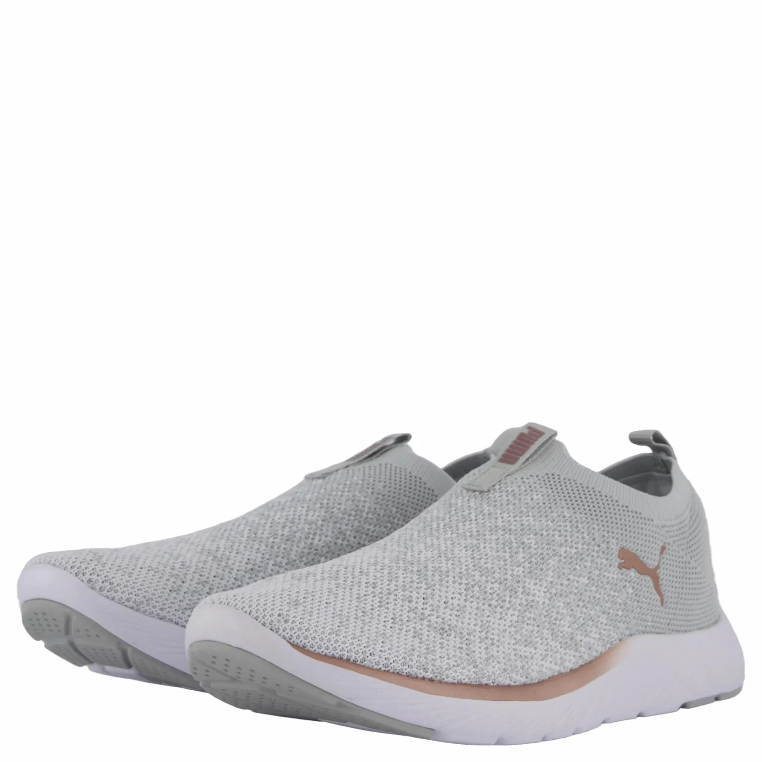 Softride Remi Slip-on Knit Wn Ash Gray-puma White-rose Gold