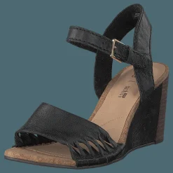 Spiced Poppy Black Leather