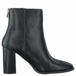 Squared Front Ankle Boots Black