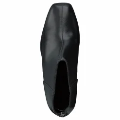 Squared Front Ankle Boots Black