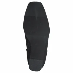 Squared Front Ankle Boots Black