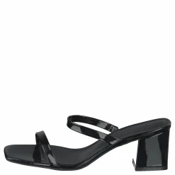 Squared Two Strap Sandals Black
